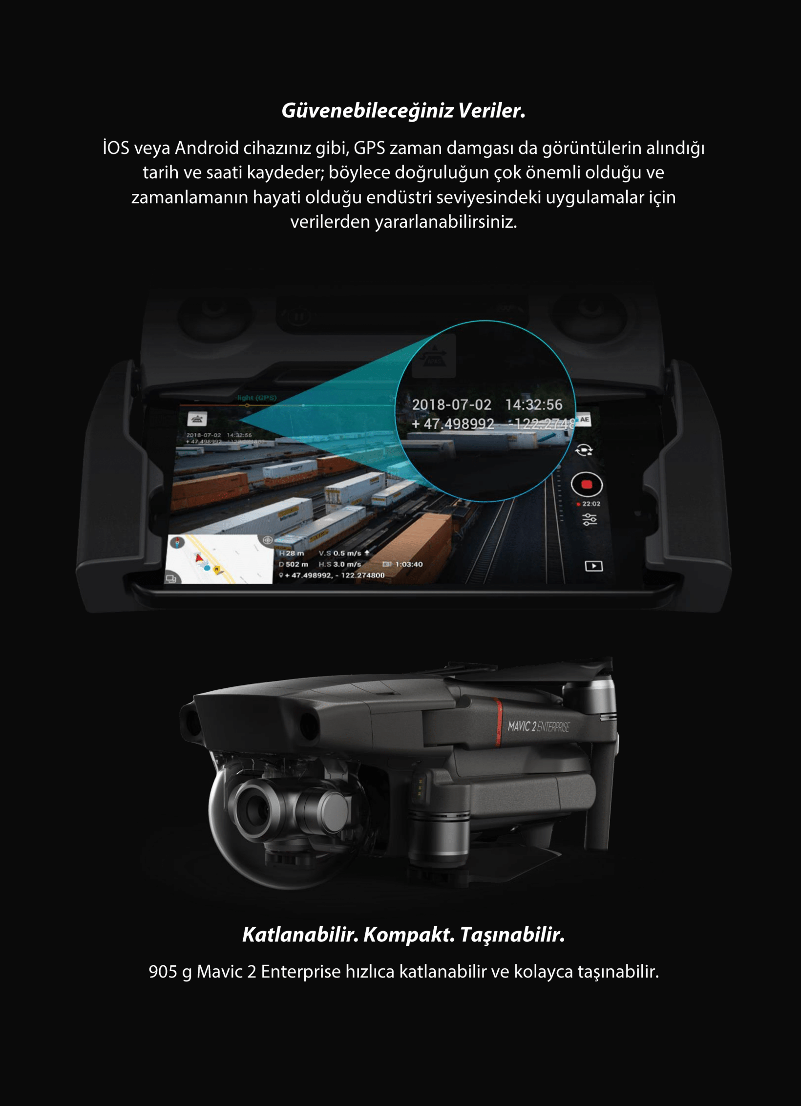 DJI Mavic 2 Enterprise Dual Drone, DJI Türkiye Resmi Distribütörü Garantili Dronmarket.com'da